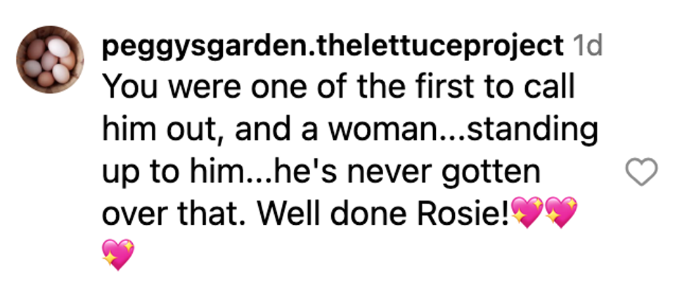 Screenshot of @peggysgarden.thelettuceproject's post
