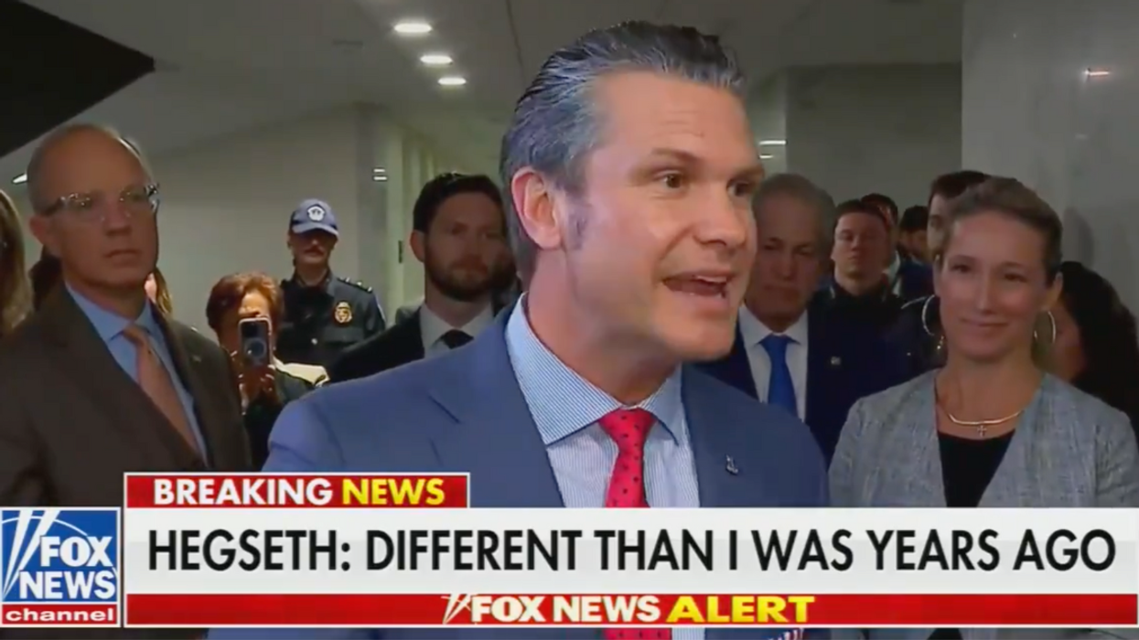 Screenshot of Pete Hegseth