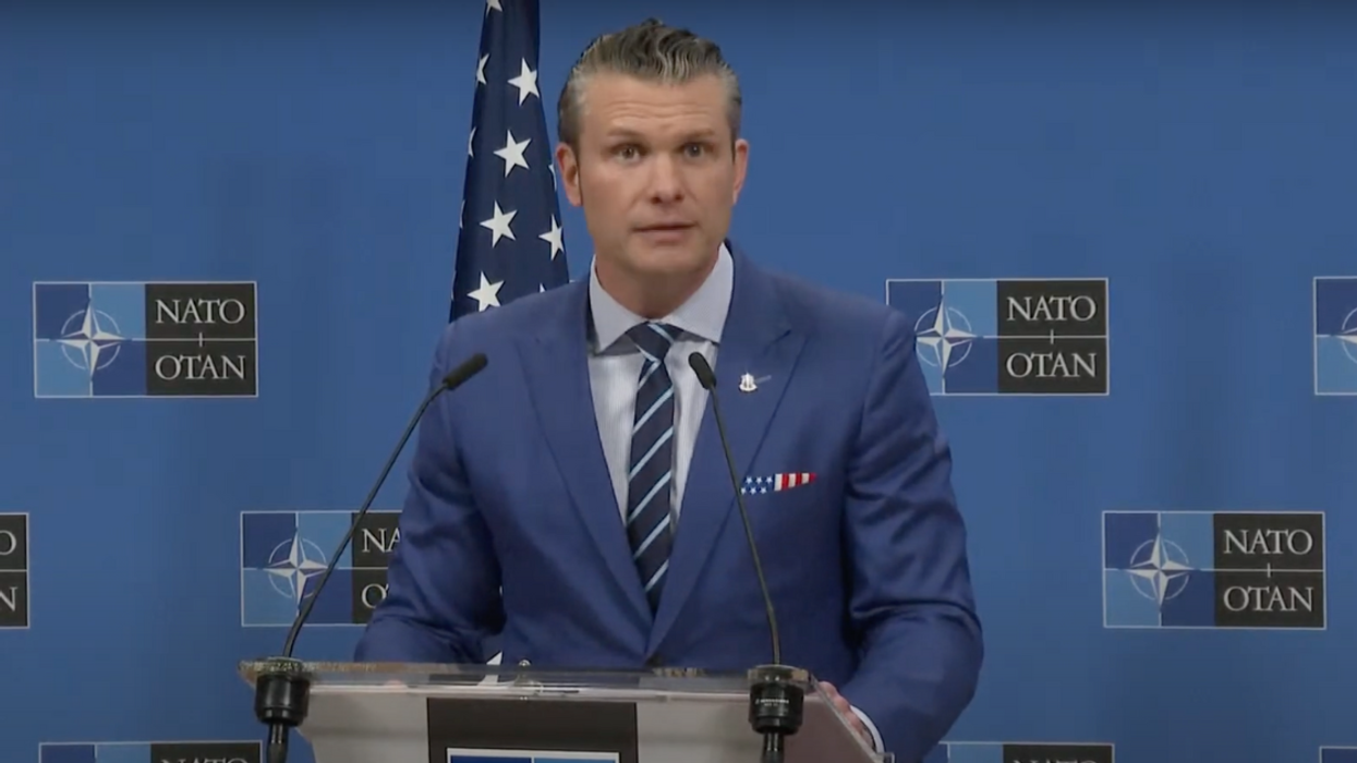 Screenshot of Pete Hegseth