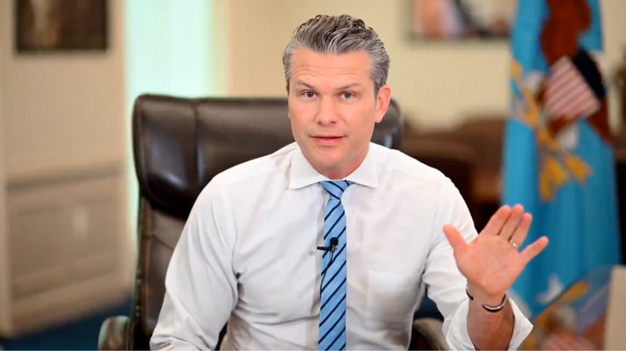Screenshot of Pete Hegseth