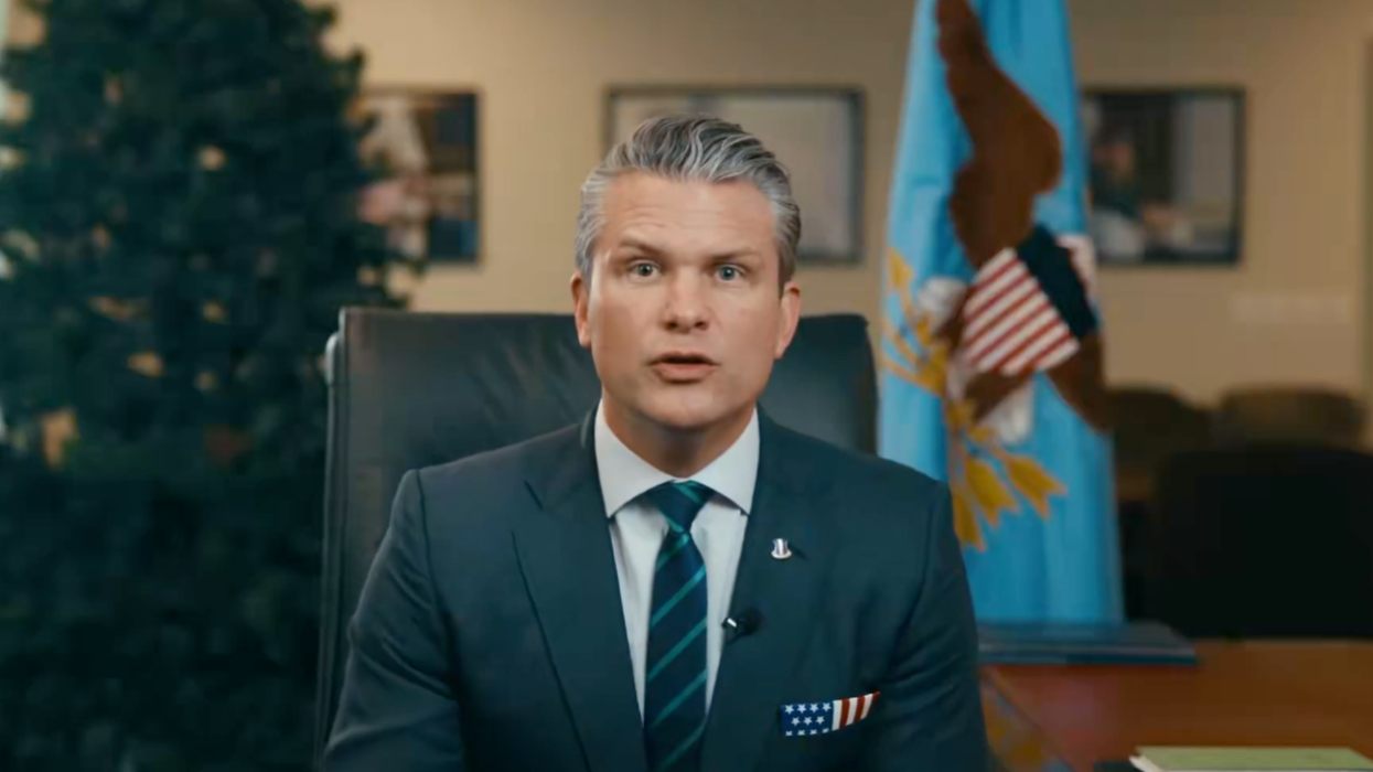 Screenshot of Pete Hegseth