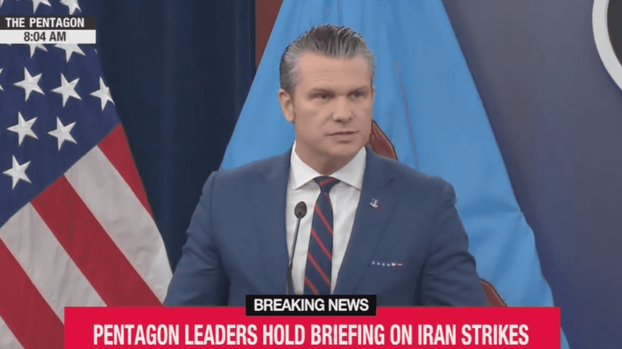 Screenshot of Pete Hegseth