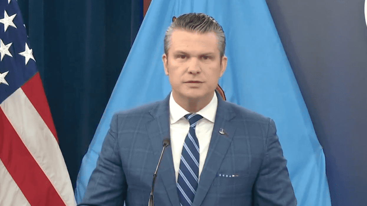 Screenshot of Pete Hegseth