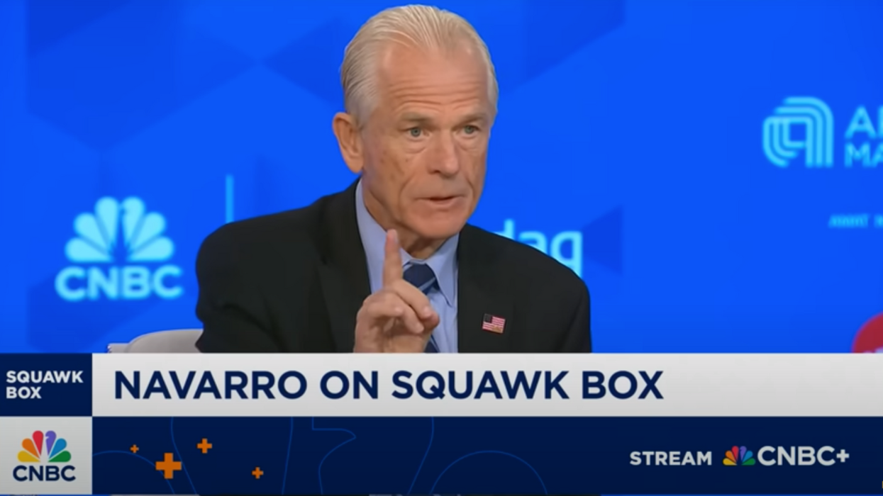 Screenshot of Peter Navarro