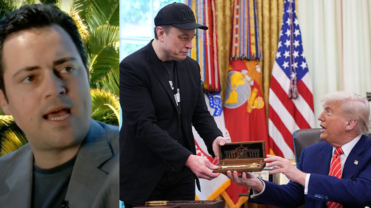 Screenshot of Philip Low; Elon Musk and Donald Trump