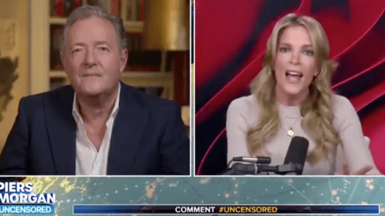 Screenshot of Piers Morgan and Megyn Kelly