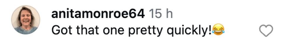 Screenshot of post by @anitamonroe64