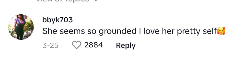 Screenshot of post by @bbyk703