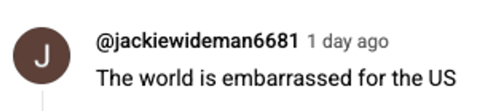 Screenshot of post by @jackiewideman6681