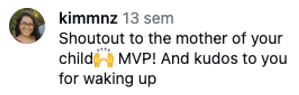 Screenshot of post by @kimmnz