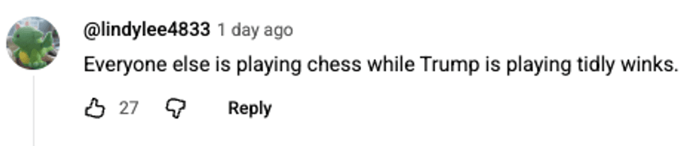 Screenshot of post by @lindylee4833