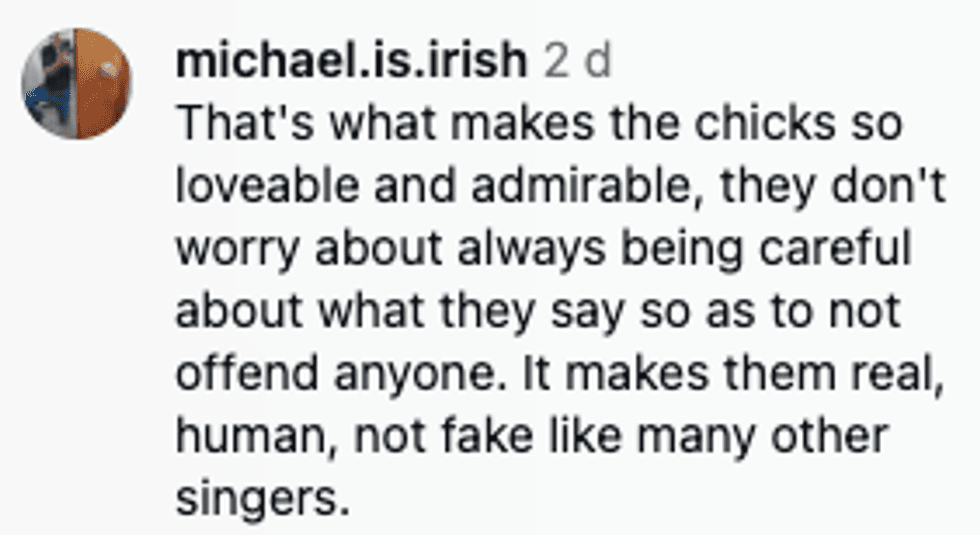 Screenshot of post by @michael.is.irish