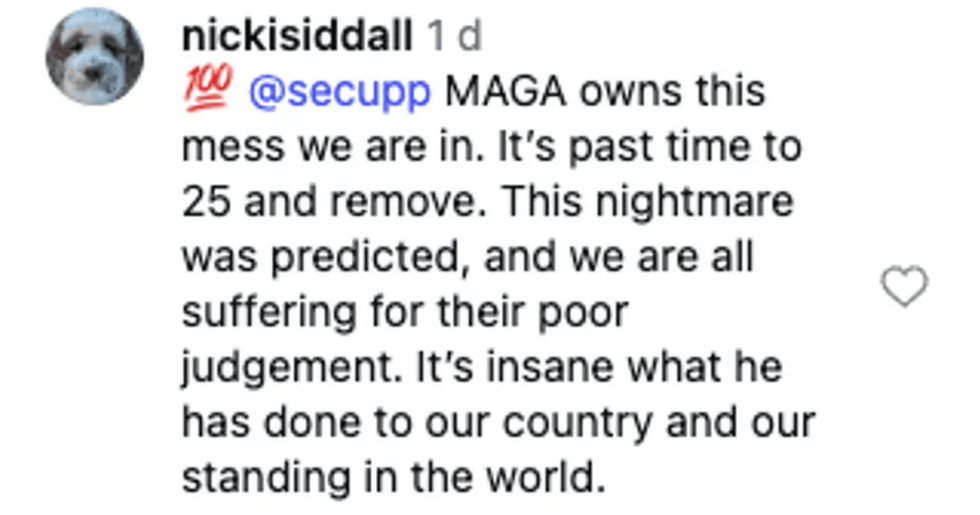 Screenshot of post by @nickisddall