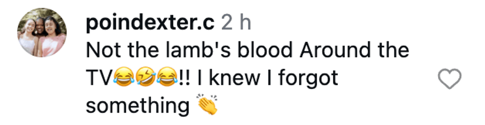 Screenshot of post by @poindexter.c