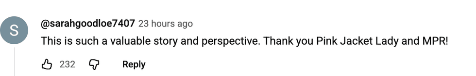 Screenshot of post by @sarahgoodloe7407