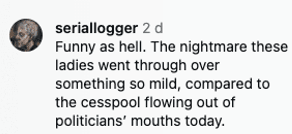 Screenshot of post by @seriallogger