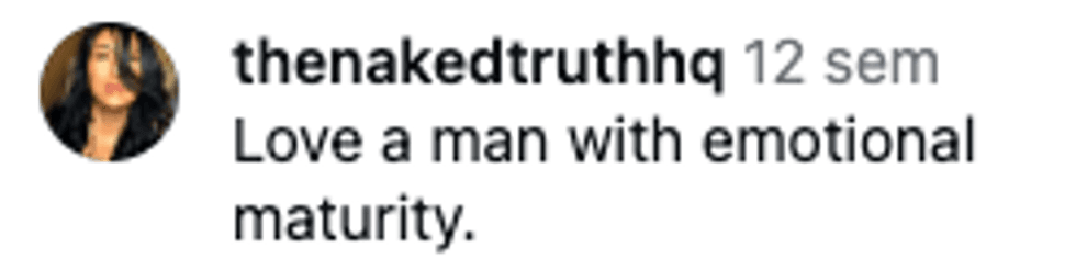 Screenshot of post by @thenakedtruthhq