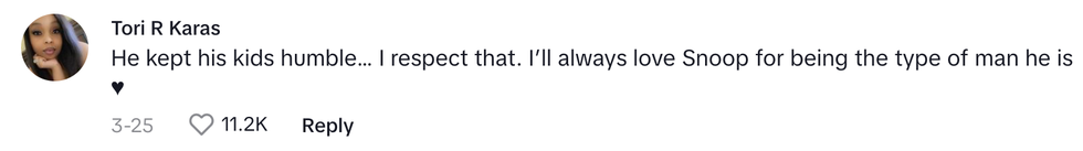 Screenshot of post by @tkarasfit