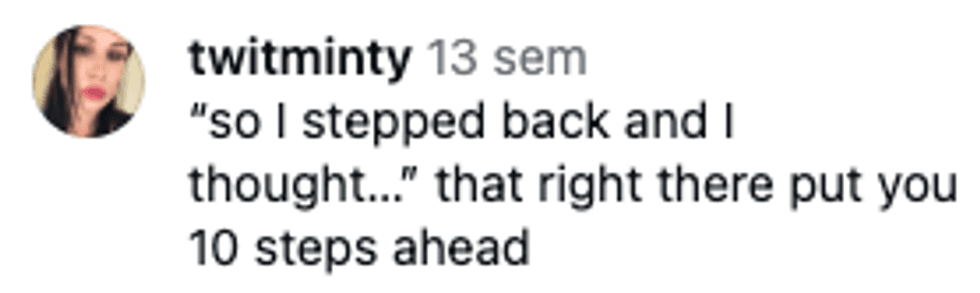 Screenshot of post by @twitminty