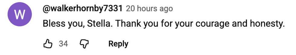 Screenshot of post by @walkerhornby7331