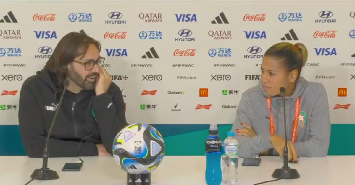 Screenshot of press conference