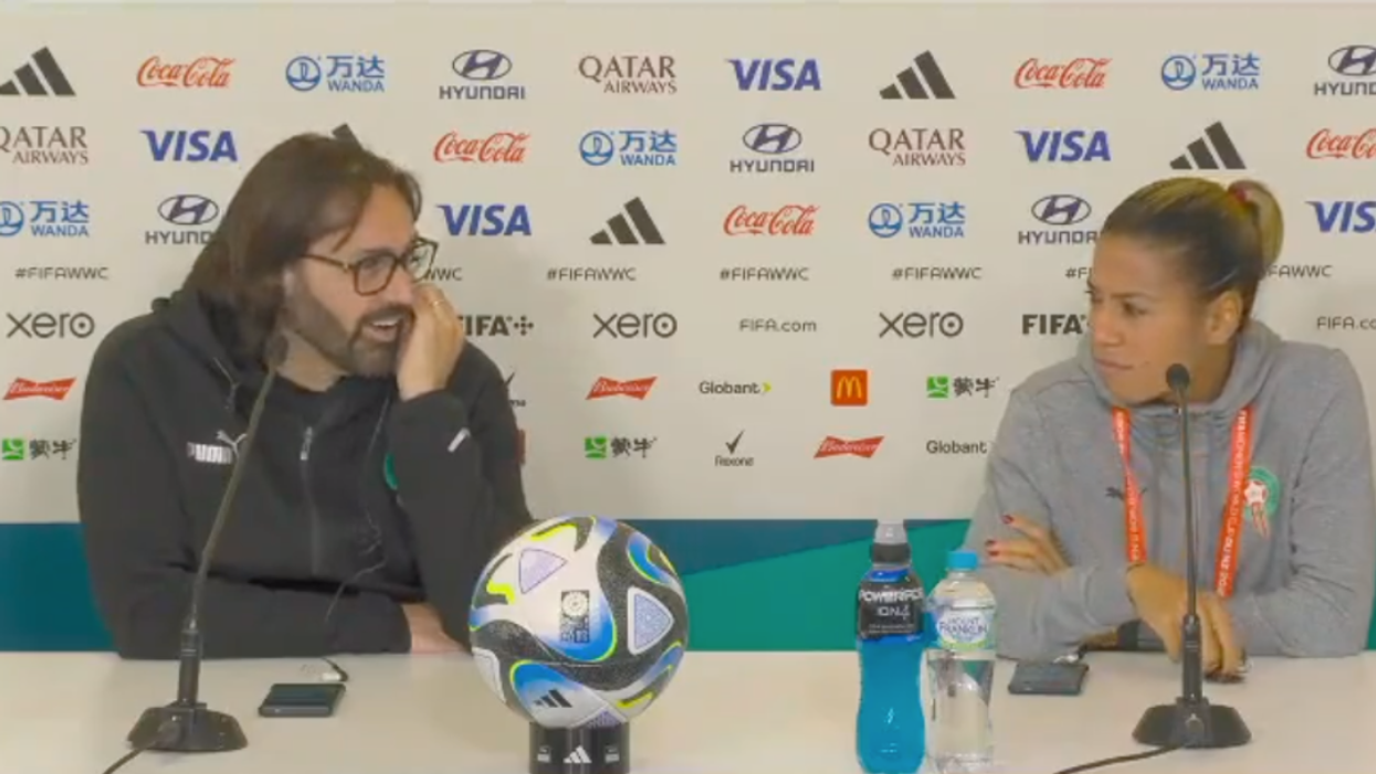 Screenshot of press conference