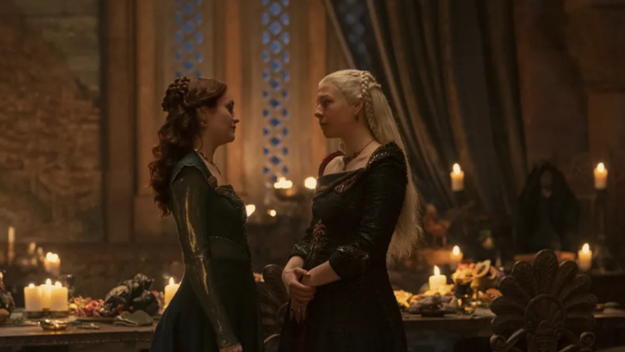 screenshot of Princess Rhaenyra and Queen Alicent in 'House of the Dragon'