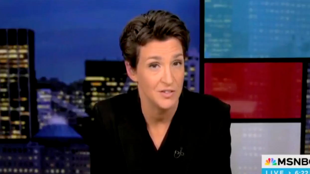 Screenshot of Rachel Maddow