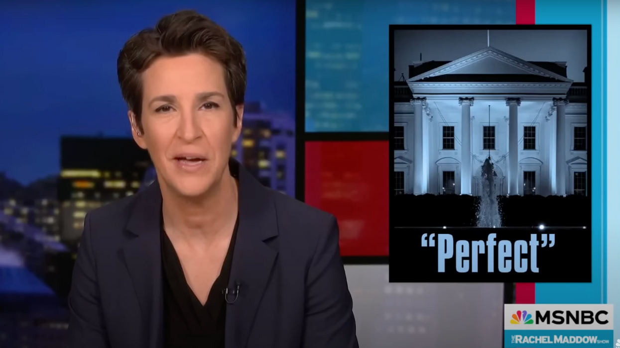 Screenshot of Rachel Maddow
