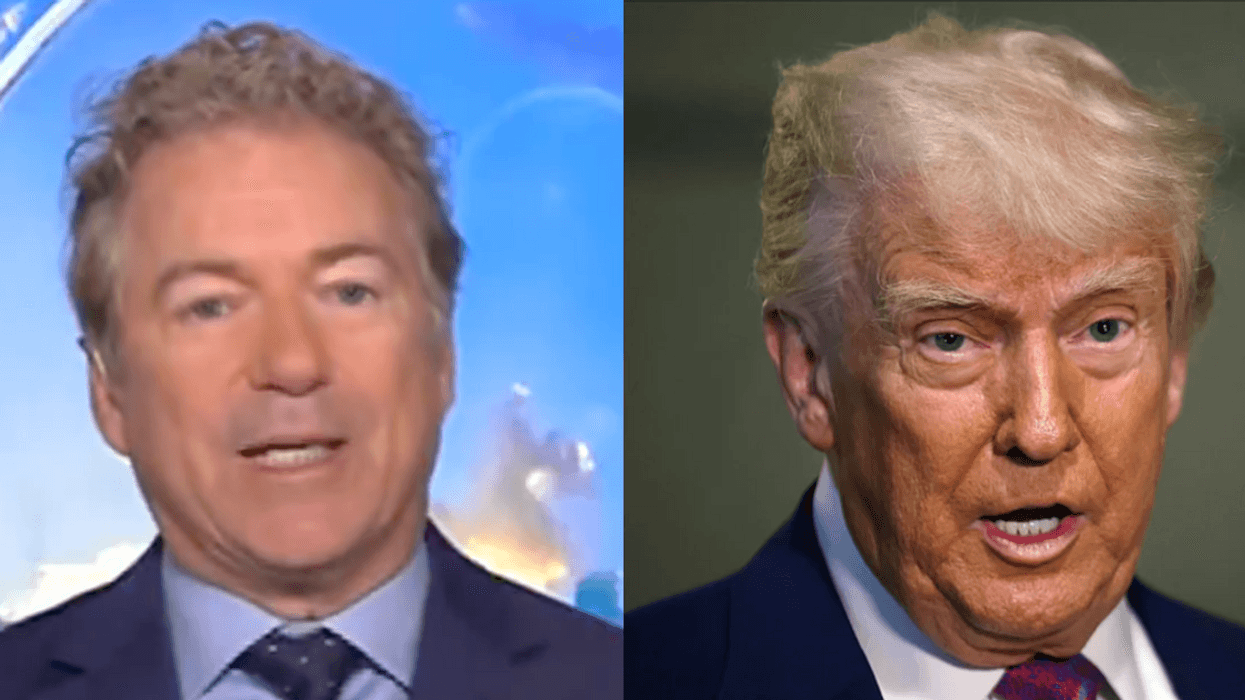 Screenshot of Rand Paul; Donald Trump