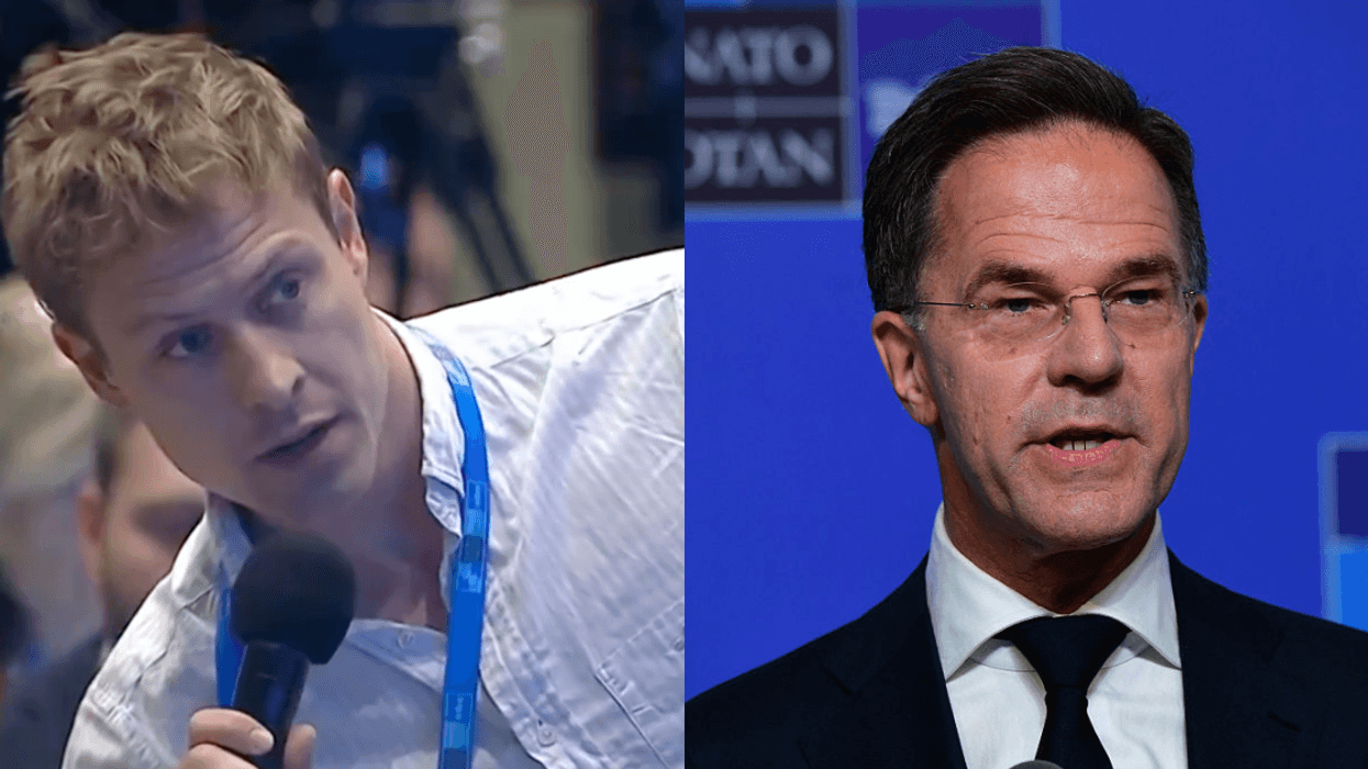Screenshot of Rasmus Svaneborg; Mark Rutte