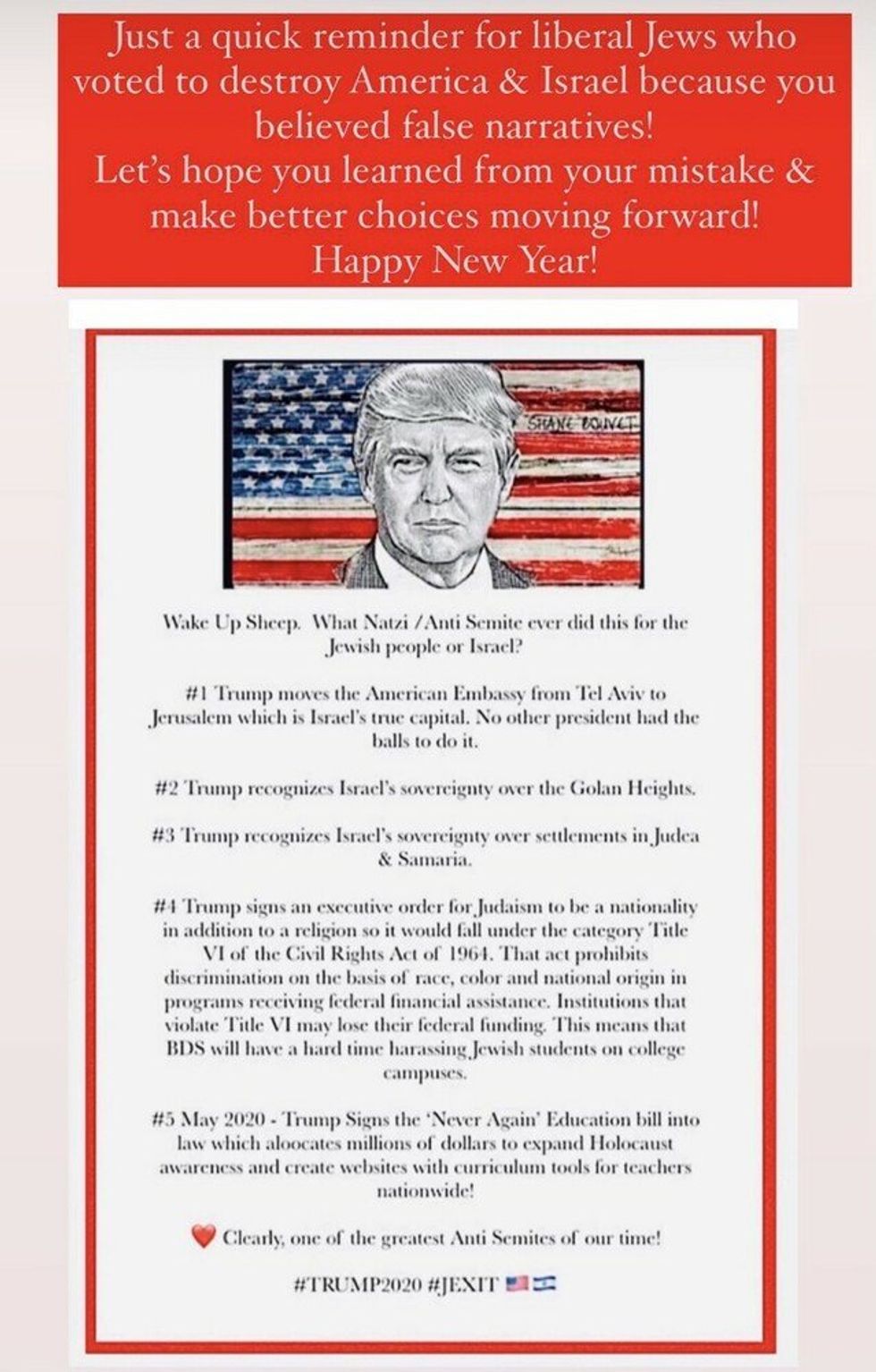 Screenshot of @realDonaldTrump's post on Truth Social