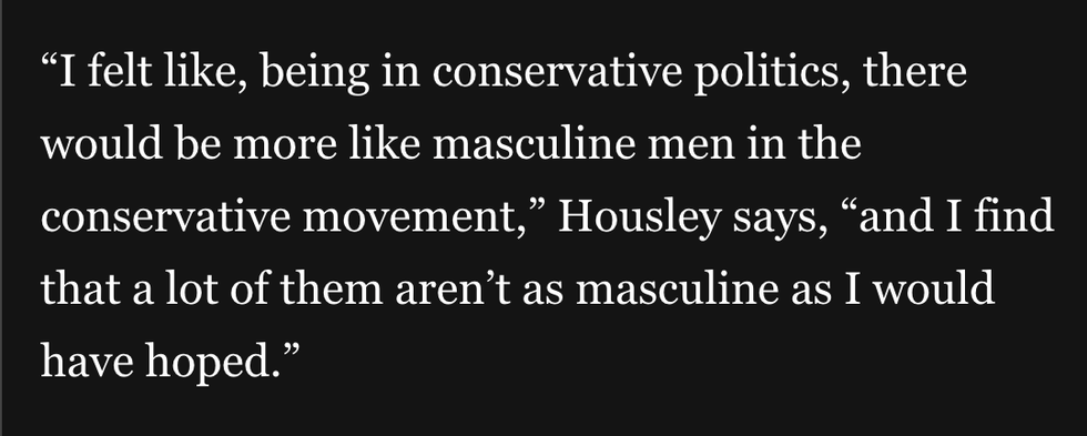 Screenshot of remark Morgan Houseley made to The Washington Post