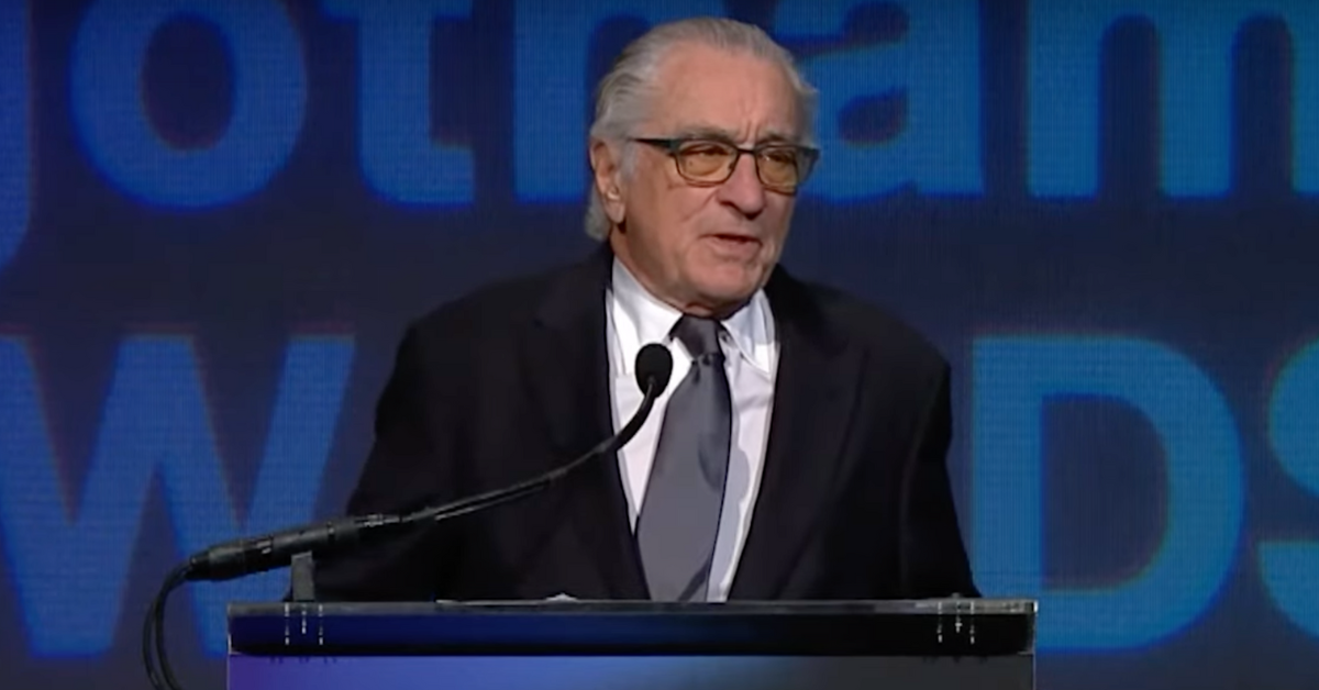 Screenshot of Robert De Niro at the Gotham Awards