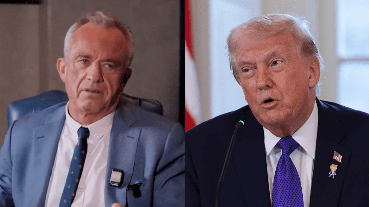 Screenshot of Robert F. Kennedy Jr.; Donald Trump