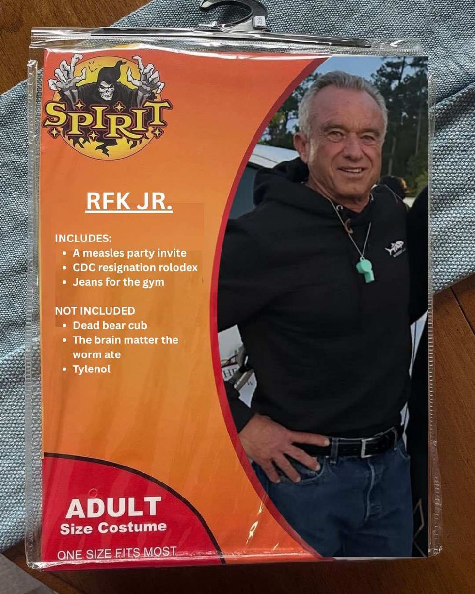 Screenshot of Robert F. Kennedy Jr. Spirit Halloween meme