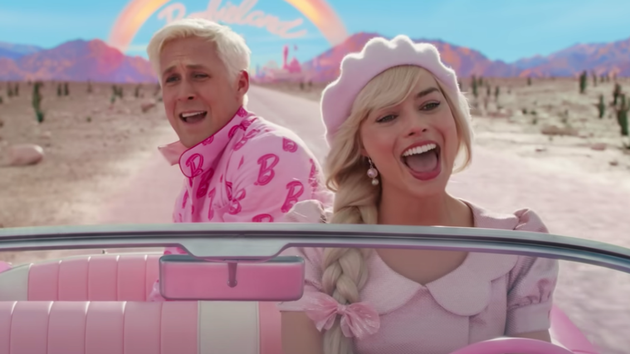Screenshot of Ryan Gosling and Margot Robbie from 'Barbie'