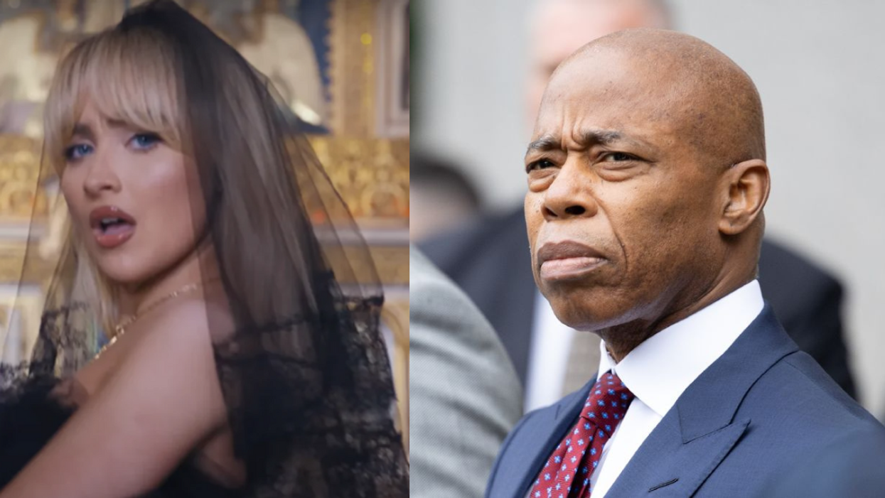 Screenshot of Sabrina Carpenter; Eric Adams