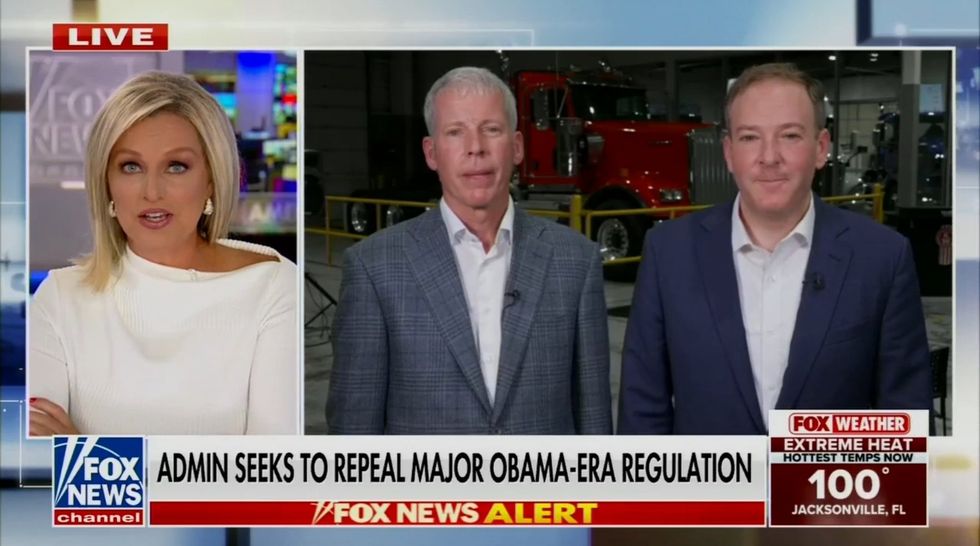 screenshot of Sandra Smith, Chris Wright, and Lee Zeldin