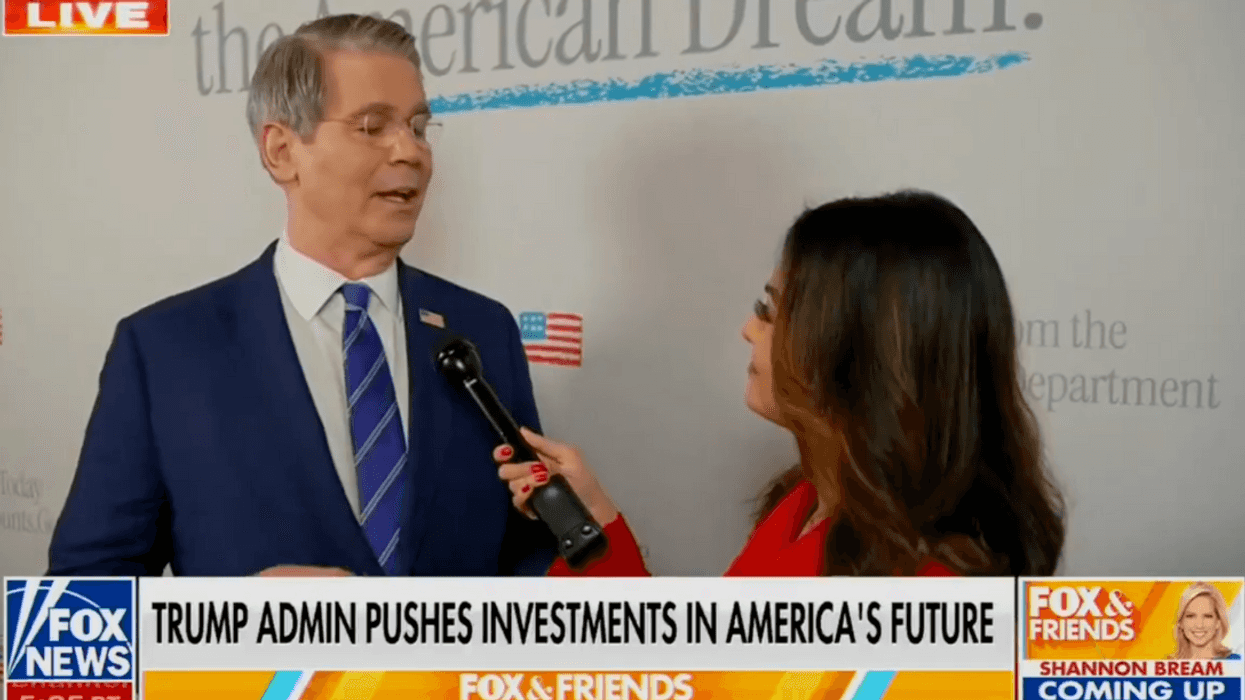 Screenshot of Scott Bessent discussing Trump Accounts