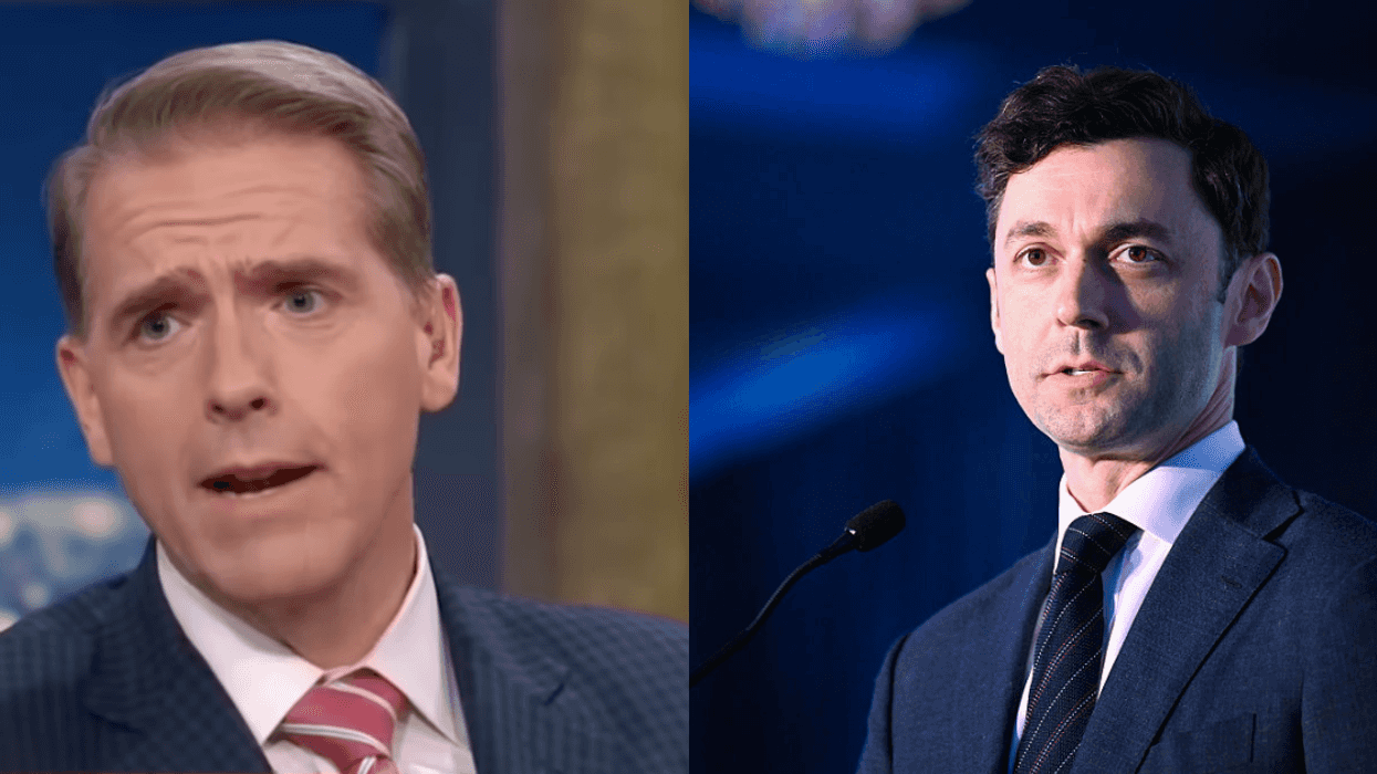 Screenshot of Scott Jennings; Jon Ossoff