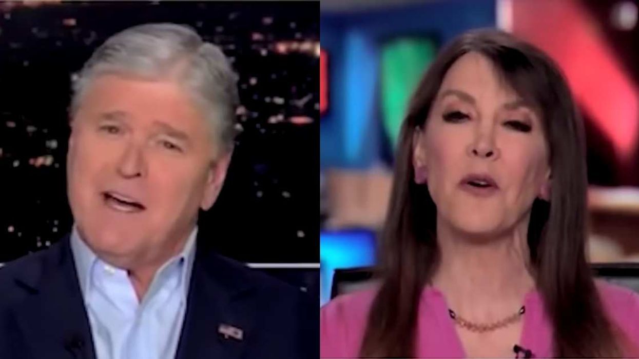 Screenshot of Sean Hannity and Stephanie Miller