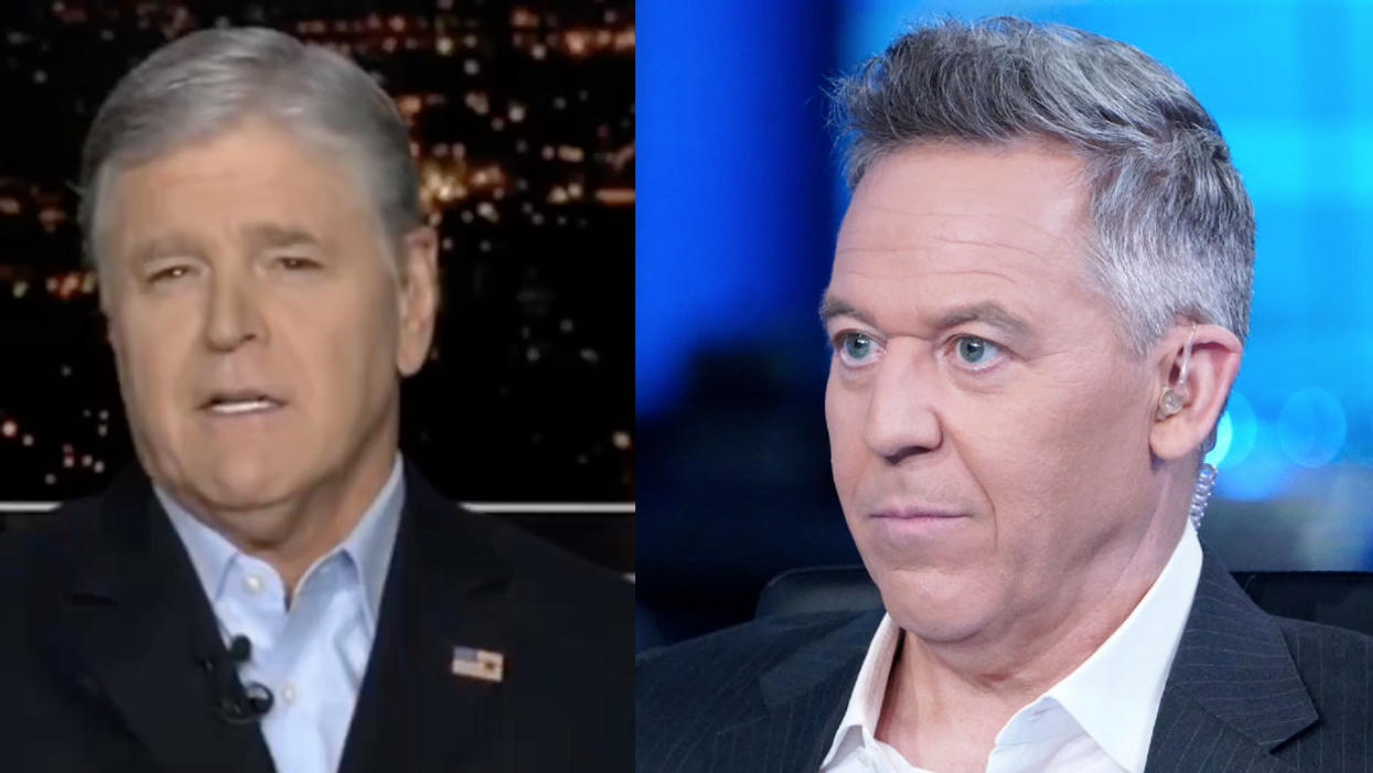 Screenshot of Sean Hannity; Greg Gutfeld