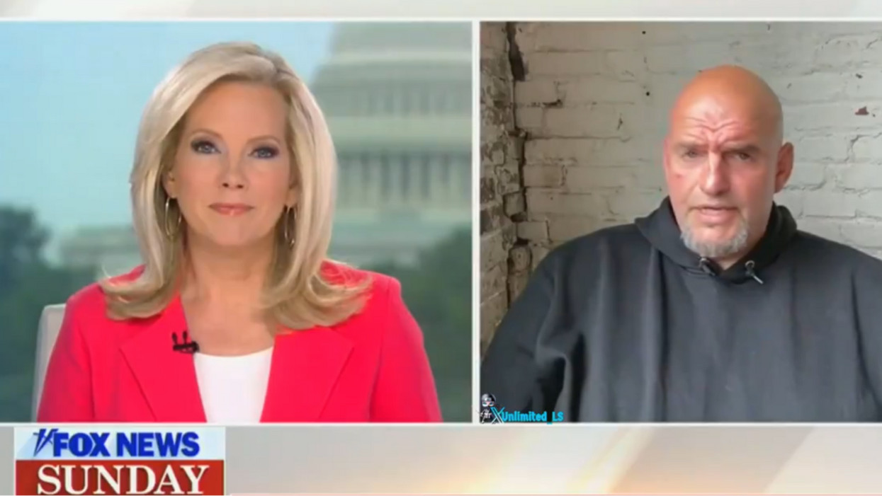 Screenshot of Shannon Bream and John Fetterman