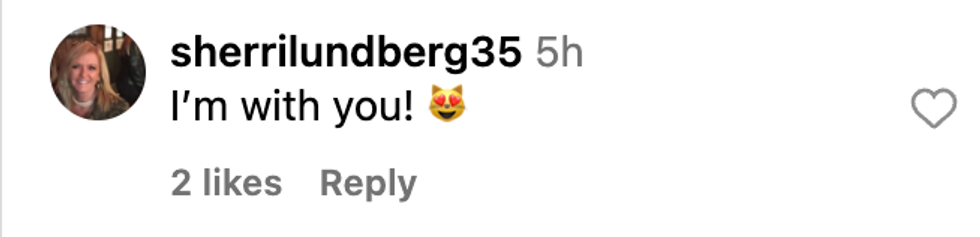 Screenshot of @sherrilundberg35's post