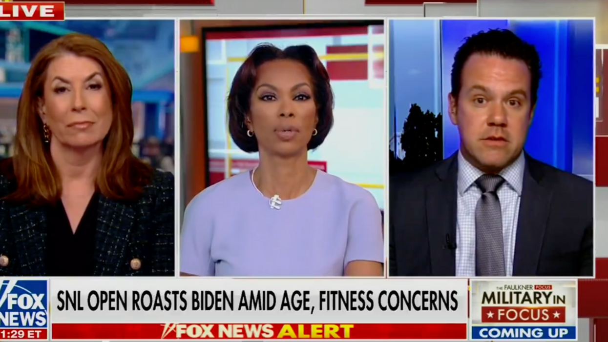 Screenshot of Tammy Bruce. Harris Faulkner, and Jonathan Kott