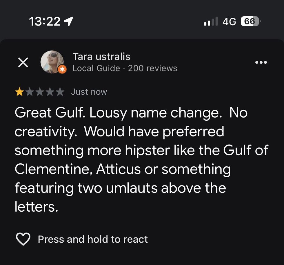 Screenshot of Tara Ustralis' post