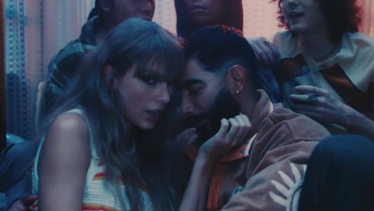 Screenshot of Taylor Swift and Laith Ashley from the "Lavender Haze" music video