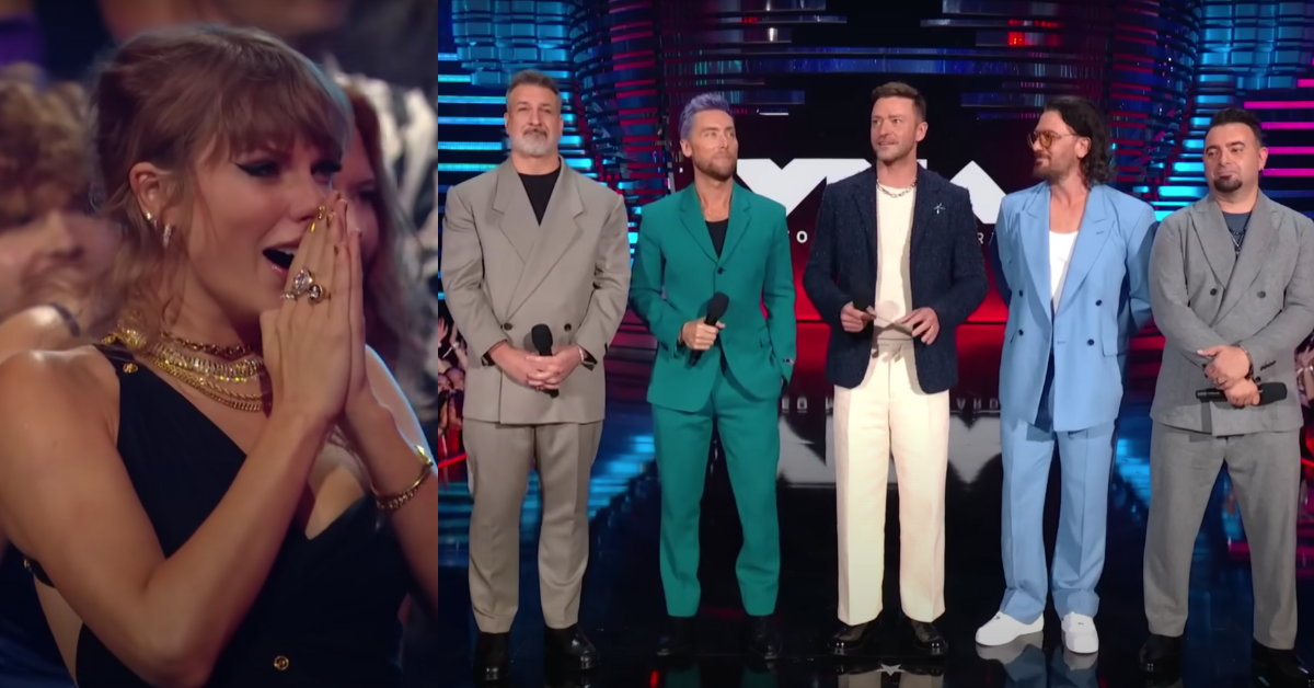 Taylor Swift Fangirls Over NSYNC Reunion At VMAs VIDEO Comic Sands