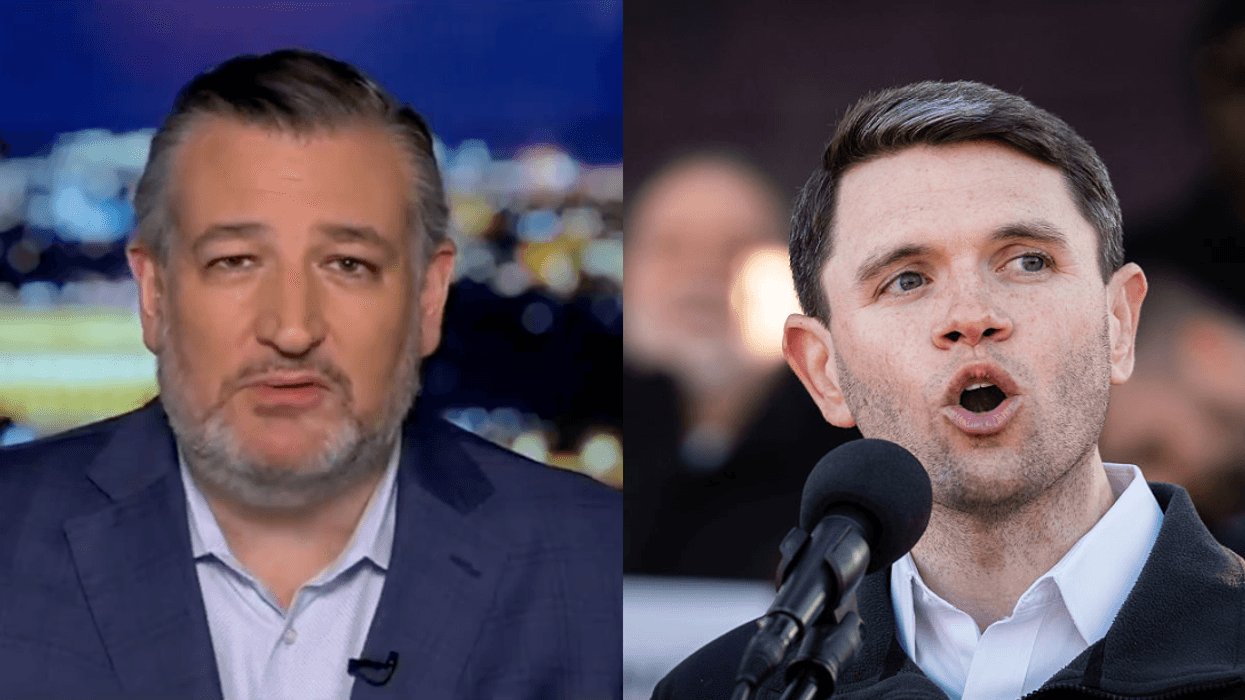 Screenshot of Ted Cruz; James Talarico